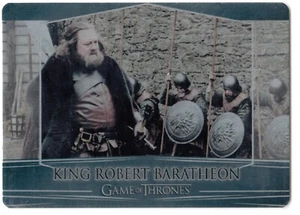 Game of Thrones valyrischer Stahl Metallbasiskarte #87 König Robert Baratheon - Bild 1 von 1