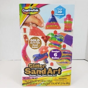 Creative Kids Glitter Sand Art, Design Your Own Sand Art in 6 Bottles NEW - Picture 1 of 9