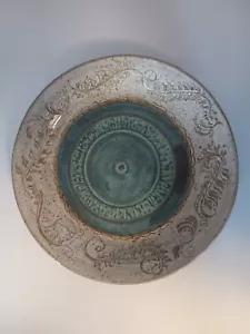 artist made pottery plate 12 inch - Picture 1 of 3