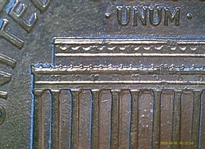 1992-P Lincoln Memorial Penny moneda de error de placa dividida - Imagen 1 de 10