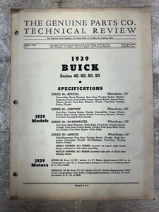 Original 1939 Buick Technical Review, Series 1 - Picture 1 of 3