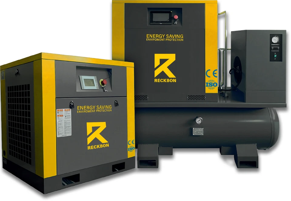 RECKBON 20HP 15kW All-in-One Rotary Screw Air Compressor – 70.6 CFM @ 145 PSI, 2 - Image 1 of 1