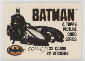 1989 Topps Batman Factory Set Glossy Batman Introduction #1 0ad