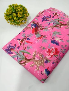 10 Yard Bird Printed Fabric New Sewing Craft Fabric Dress Material - Picture 1 of 1