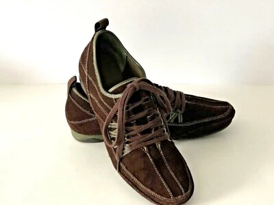 Mujer Aerosoles Deportes Marrón Gamuza Planos Con Cordones Punta Redonda Zapatos Cómodos Talla 9 M Foto 1 de 4