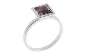 Ring 750/- Weißgold mit Amethyst Ringgröße 55 WERT 900 € - 7131722 - Picture 1 of 1
