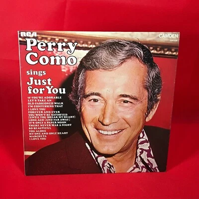 PERRY COMO Sings Just For You 1973 UK Vinyl LP 'A' You're Adorable Marcheta ~ - Image 1 of 4