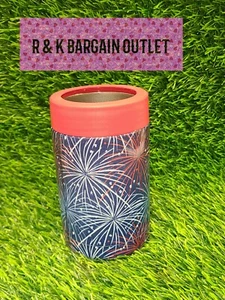 Bottle & Can Double Wall Insulated Cooler Holder Soda Beer 131085 Fireworks - Picture 1 of 2