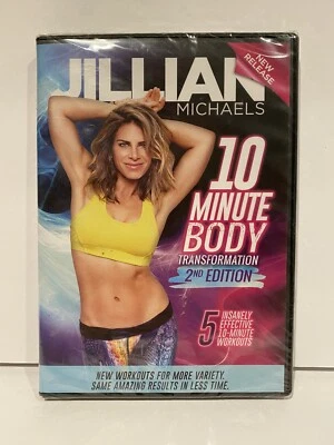 Jillian Michaels 10 Minute Body Transformation DVD Fitness Workout Exercise NEW! - Image 1 of 4