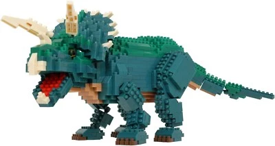 KAWADA Nano Block Dinosaur DX Edition Triceratops NBM-033 Shipping from Japan - Image 1 of 4