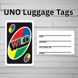 UNO WILD Card Kofferanhänger (für Rucksack, Laptoptasche, Schlüsselanhänger) Reverse Game - Bild 1 von 8