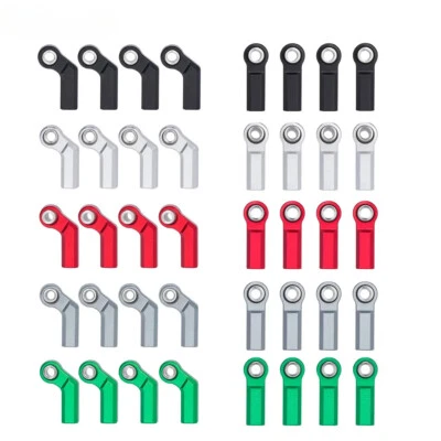 4Pcs Aluminum M4 Link Rod End Ball for 1/8 1/10 RC Crawler SCX10 90046 TRX4 DIY - Image 1 of 4