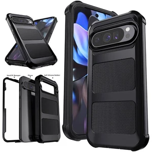 Funda protectora rígida a prueba de golpes negra para Google Pixel 10/10 Pro/10 Pro XL - Imagen 1 de 38
