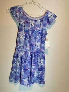SO GIRLS SIZE L 10/12 SUMMER KNIT Romper NWT - Picture 1 of 5