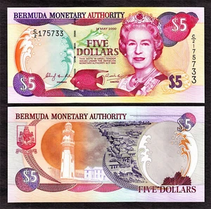 Bermuda $5 QEII 24.5.2000 Pick-51a GEM UNC - Picture 1 of 1