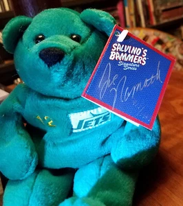 JOE NAMATH Signed Auto Jets Salvino Bammers Signature Series Bear /1969 PSA/DNA - Picture 1 of 12