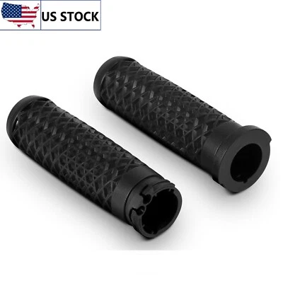 Cubierta de goma de empuñaduras de acelerador de cable de 1" para Harley Sportster 883 1000 1100  Foto 1 de 4