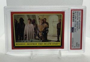 1983 Topps Star Wars Return Of The Jedi Mission Destroy The Death Star #63 PSA 9