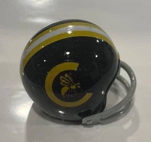 1974 1975 bolsillo Liga Mundial de Fútbol WFL casco personalizado Charlotte Hornets NEGRO - Imagen 1 de 1