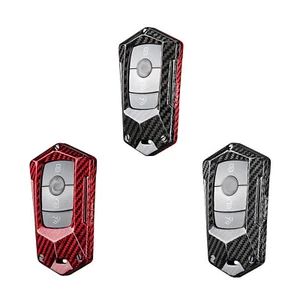 Schlüsselanhänger Cover Case für MercedesBenz Kohlefaser Verschleißfest Haltbarkeit Schale - Bild 1 von 12