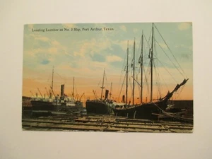 Port Arthur Texas Postkarte Ladeholz auf keinem 3 Beleg TX - Bild 1 von 2