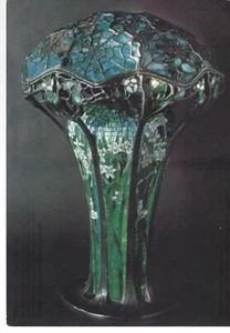 POSTCARD XL, TIFFANY STUDIOS, SPIDER WEB LAMP c. 1900. MUSEUM OF SCIENCE CHICAGO - Bild 1 von 2