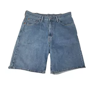 Pantalones Cortos Levi's 550 Para Hombre 38 36x10 Azul Calce Relajado 100% Algodón Denim - Imagen 1 de 14