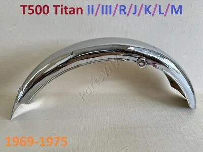 Guardabarros trasero Suzuki T500 1969-1975. Protector de barro Su T500 Titan nuevo. 63110-15100 Rep Foto 1 de 4