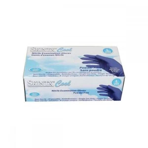 Skintx Cool Blue Nitrile Exam Powder Free Gloves 200pcs/bx 10bx/case Size Medium - Picture 1 of 1