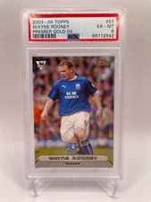 2003-04 Topps Premier Gold #E5 Wayne Rooney Everton FC PSA6 Rookie RC
