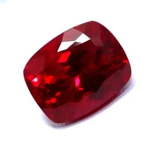 Natürlicher 10,90 ct blutroter Rubin Burma Kissenschliff zertifiziert selten lose Edelstein - Bild 1 von 7