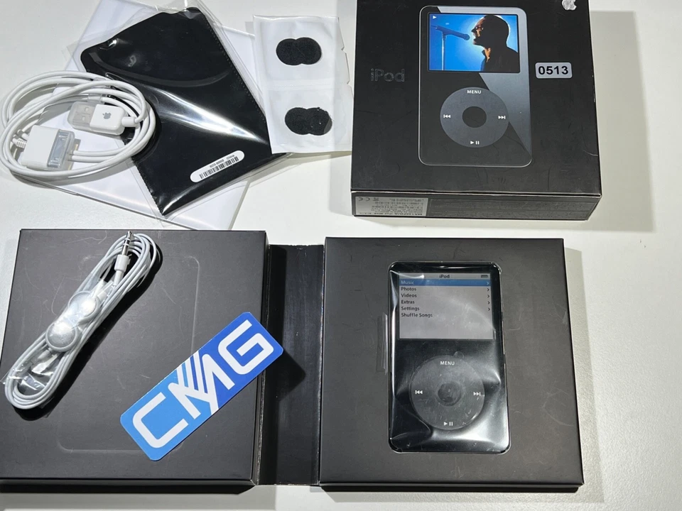 Apple iPod classic 5.Generation schwarz 5G 30GB Mod 2005 neuwertig 5th OVP #0513 - Bild 1 von 4