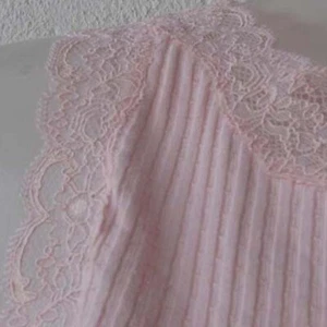 Tank Top Pajama Top Hanro Iris Cotton Silk 9312 Pink/Black - Picture 1 of 9