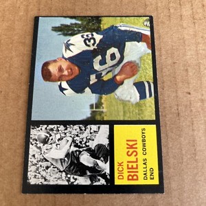 1962 Topps Dick Bielski #43 Dallas Cowboys Vintage Football Card VG (d3)