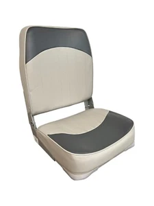 Boat Seat, High Back, Economy, Fold Down, 1013- ABC Gray/Charcoal - Picture 1 of 4