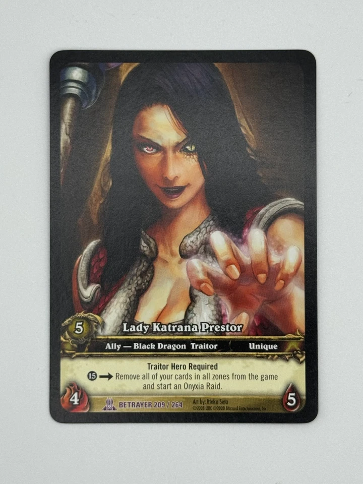 World of Warcraft TCG Betrayer 209/264 Extended Art Lady Katrana Prestor - Image 1 of 1