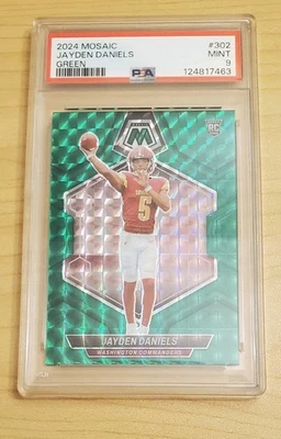 Mosaico Panini 2024 - Rookies Jayden Daniels #302 Green Mosaic Prizm (RC) Foto 1 de 2