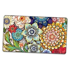 Front Door Mat, 30"x17" Flower Theme Indoor Outdoor Welcome Mat, Heavy Duty - Picture 1 of 7
