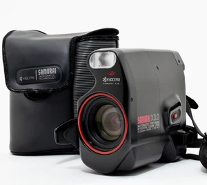 [N MINT /Strap, Case] Kyocera Samurai X3.0 Red Half Frame 35mm Film Camera JAPAN - Picture 1 of 16