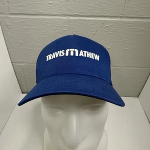 Travis Mathew TM Golf Hat Cap Mens Awesome Tour Strap Back Blue Embroidered Logo - Picture 1 of 11