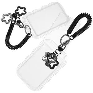  2 Stück Schlüsselanhänger Fotohalter Bild Keychains Schüler Ausweis Schutz - Bild 1 von 12