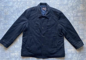 Michael Michael Kors Wollmantel Schwarz 2XL Schulterknopf fehlt Herren Jacke " - Bild 1 von 20