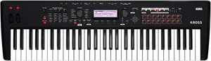 Korg Kross2-61-MB Synthesizer Black Musical Keyboard W/Case & Pedal Set New - Picture 1 of 5