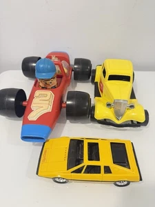 Vintage Plastic Car Toy (Kusan, Durant Plastics, Testors) Lot of 3 Made In USA - Picture 1 of 13
