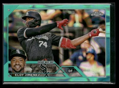 2023 Topps Chrome #34 Eloy Jiménez Aqua Lava Refractor #/199 - Image 1 of 2