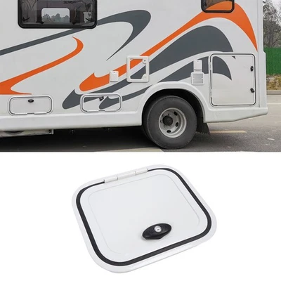 RV Storage Door Aluminum Alloy Square Anti Crack 13.66x11.61 Inch RV Baggage - Image 1 of 4