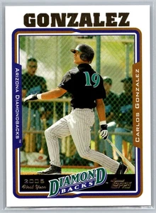 Carlos González 2005 Topps actualizaciones y aspectos destacados Arizona Diamondbacks #UH298 RC - Imagen 1 de 2