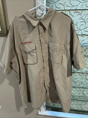 Vented Microfiber Poly Boy Scout UNIFORM SHIRT Mens  2XL New Style C51 - Image 1 of 4