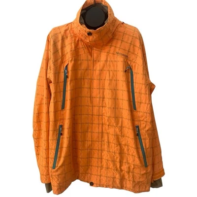 Chaqueta de esquí Rossignol Mountain Co Pro 20000 naranja brillante para hombre grande aislada Foto 1 de 4