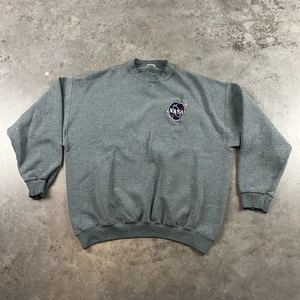 Sudadera Vintage NASA Para Hombre XL Verde Años 90 Pullover Usada - Imagen 1 de 18